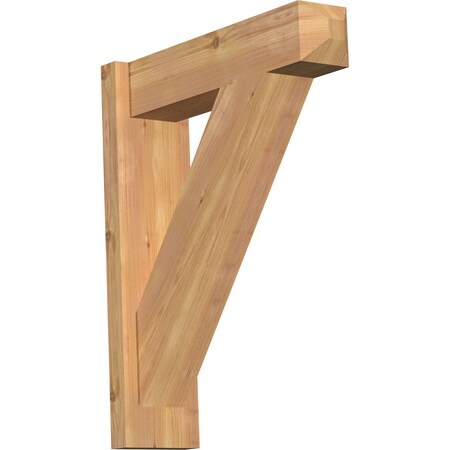 Ekena Millwork Traditional Smooth Craftsman Outlooker, Western Red Cedar, 5 1/2"W x 20"D x 24"H OUT06X20X24TRA04SWR